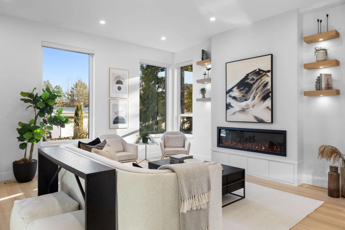 Living Room Photo of 4 1536 Duthie Avenue, Burnaby, BC