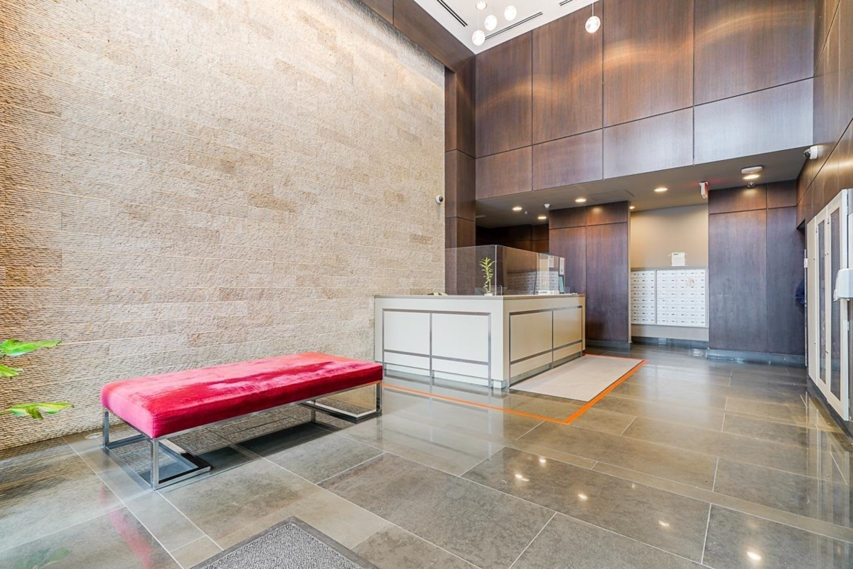 Living Room Photo of 1507 833 Homer Street, Vancouver, BC