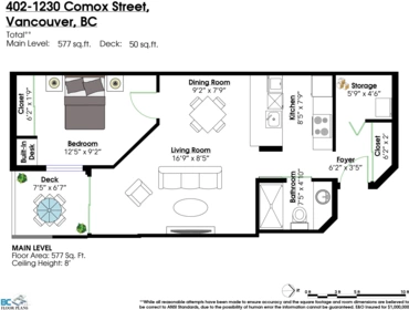 Hallway Photo of 402 1230 Comox Street, Vancouver, BC