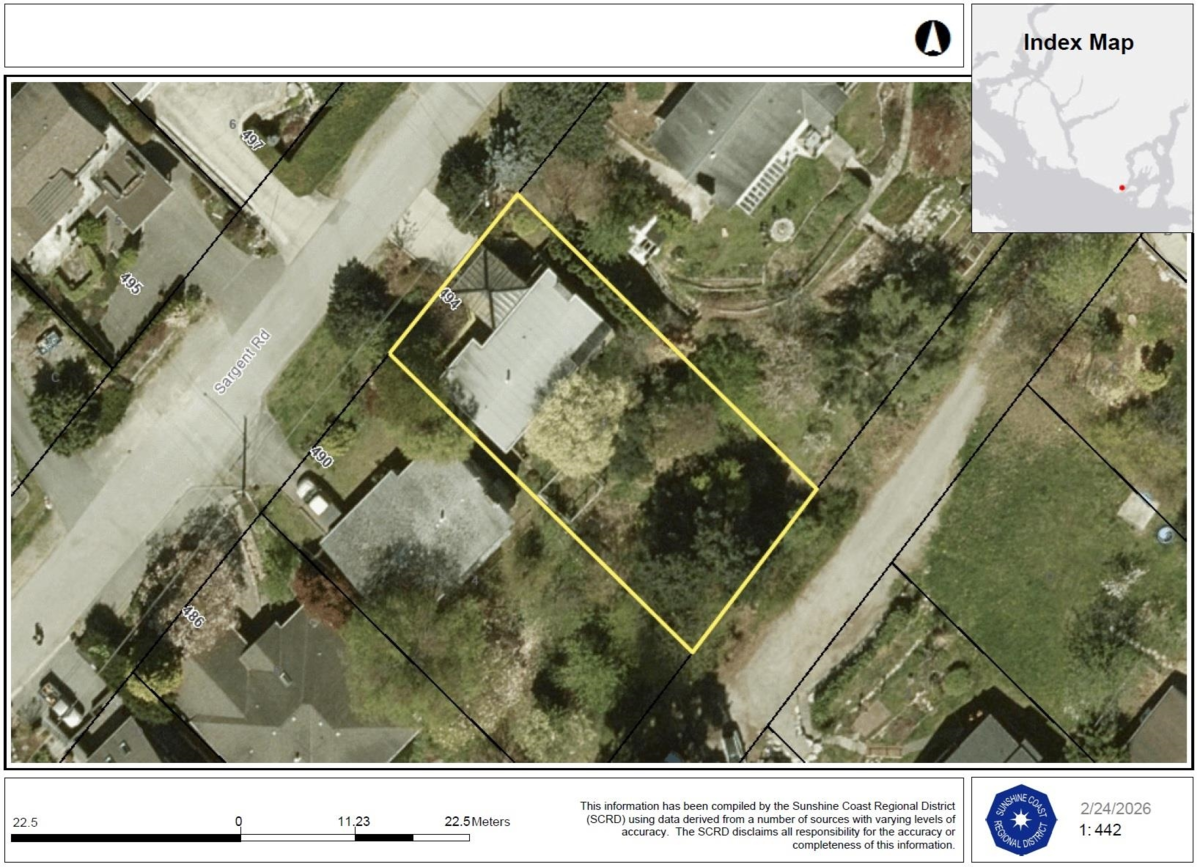 Street View Photo of 494 Sargent Road, Gibsons, BC