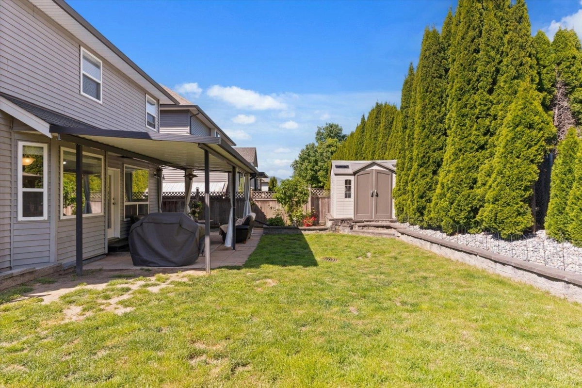 Aerial View of 5398 Chinook Street, Chilliwack, BC