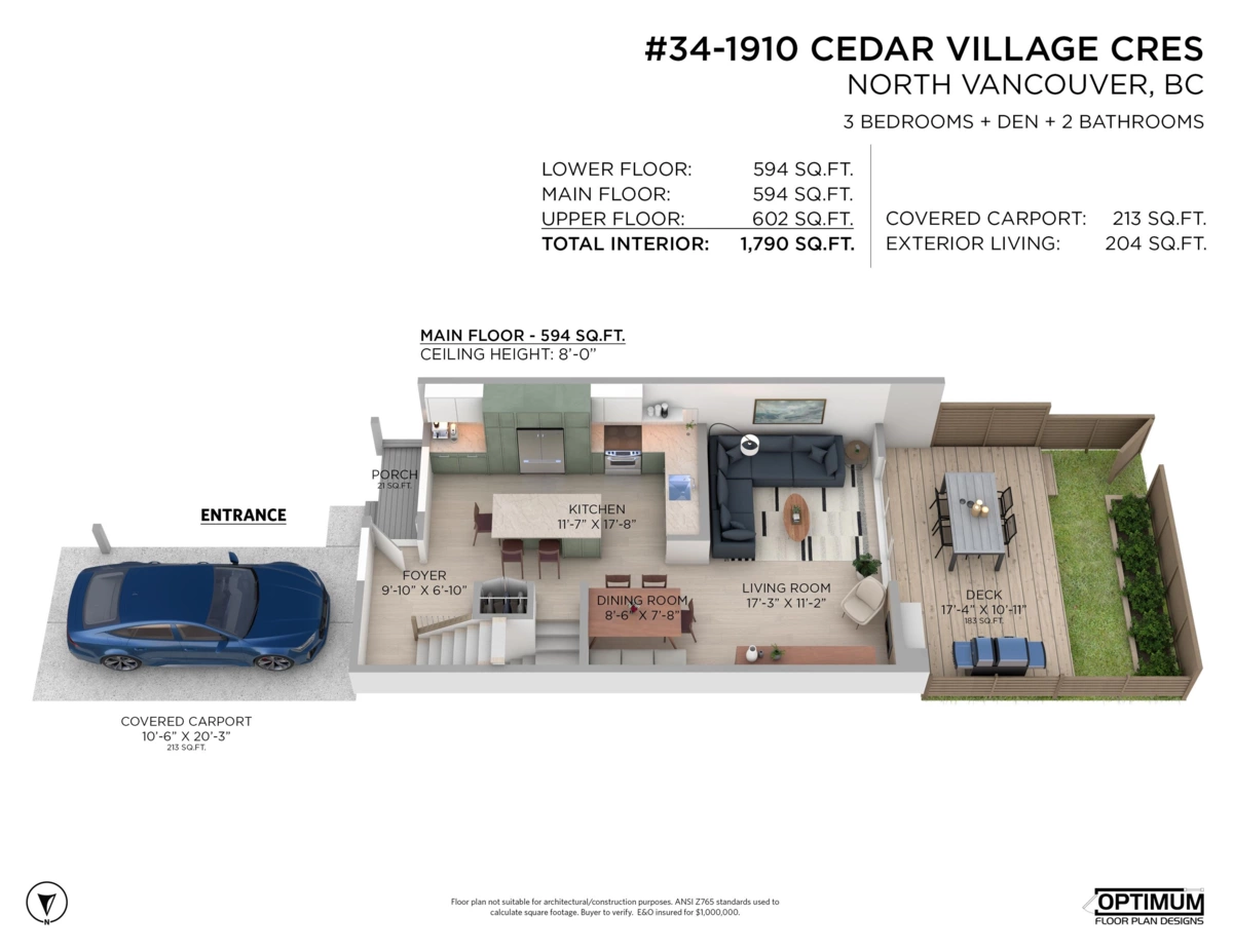 Outdoor Kitchen Photo of 34 1910 Cedar Village Crescent, North Vancouver, BC