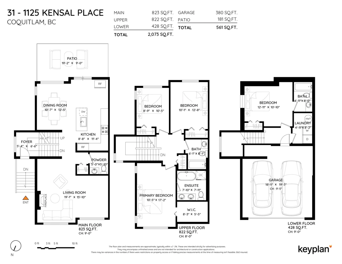 Playground / Recreational Area Near 31 1125 Kensal Place, Coquitlam, BC