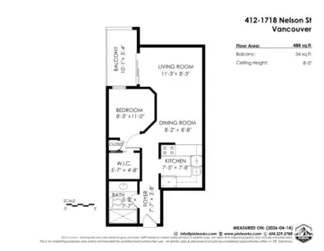 412 1718 Nelson Street, Vancouver, BC, Vancouver — Apartment/Condo for sale