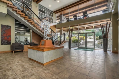 Aerial View of 302 7428 Byrnepark Walk, Burnaby, BC