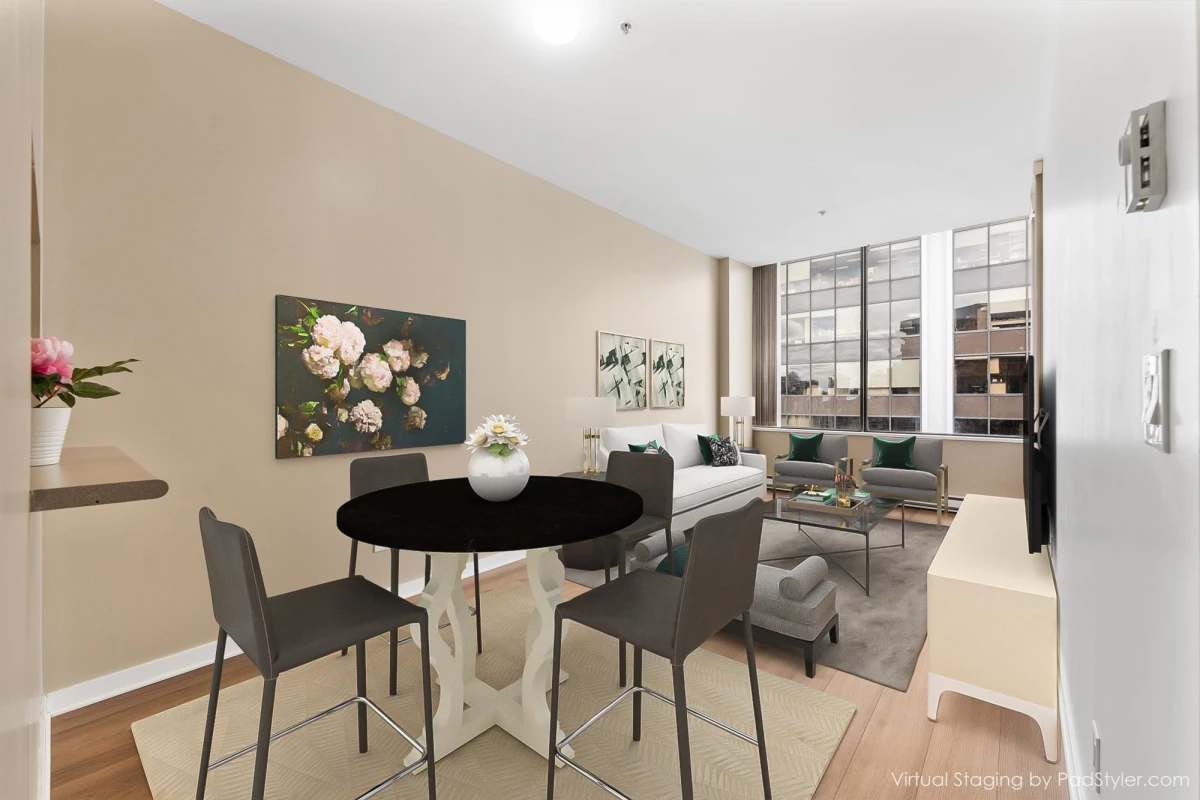 Dining Area Photo of 1012 1010 Howe Street, Vancouver, BC