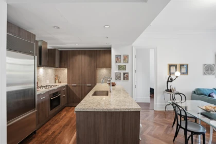 Kitchen Island Photo of 203 540 Waters Edge Crescent, West Vancouver, BC
