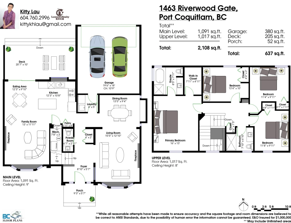 Exterior Rear Photo of 1463 Riverwood Gate, Port Coquitlam, BC