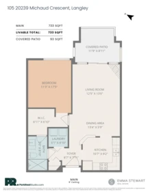 Office / Den Photo of 105 20239 Michaud Crescent, Langley, BC