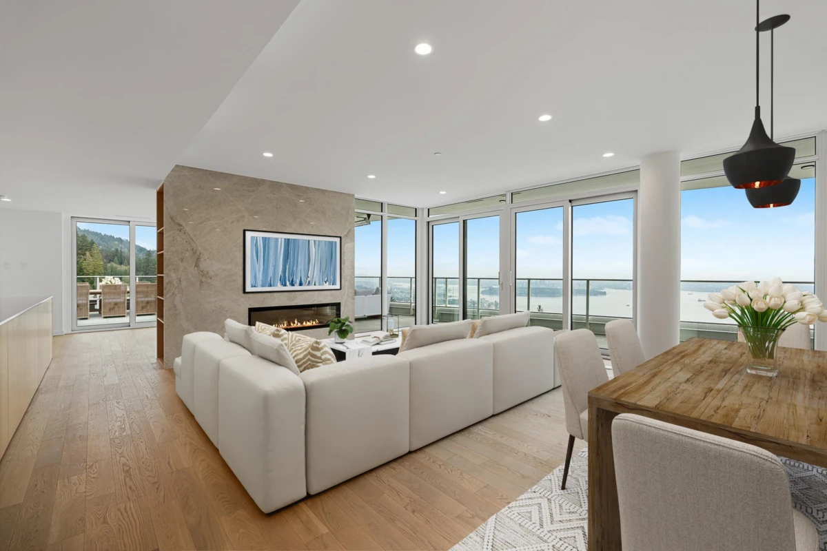 Family Room Photo of 1100 3963 Uplands Way, West Vancouver, BC