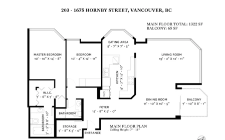 Backyard Photo of 203 1675 Hornby Street, Vancouver, BC