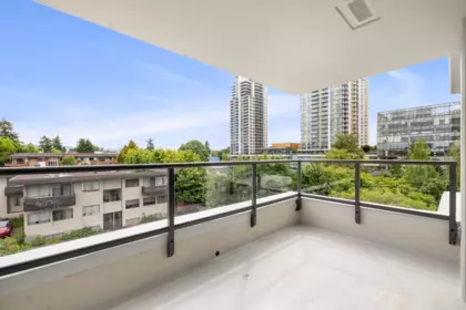 Aerial View of 503 7325 Arcola Street, Burnaby, BC