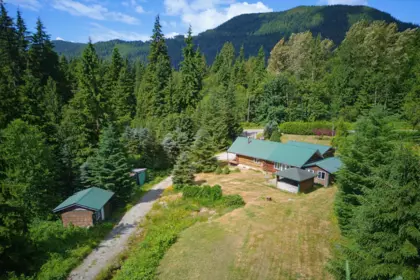 Aerial View of 12880 Burns Road, Mission, BC