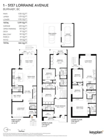 1 5137 Lorraine Avenue, Burnaby, BC, Burnaby — Half Duplex for sale