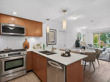 Kitchen Island Photo of 316 1330 Marine Drive, North Vancouver, BC