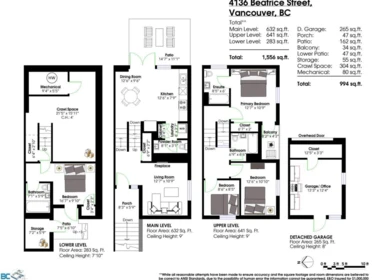 Garden / Landscaping Photo of 4136 Beatrice Street, Vancouver, BC