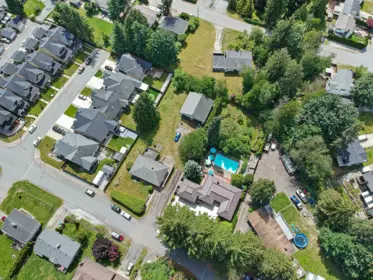 Aerial View of 7691 Peterson Street, Mission, BC