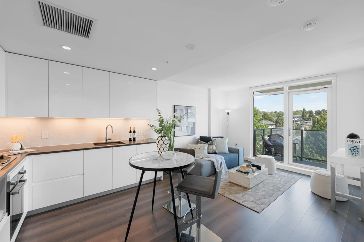 Exterior Rear Photo of 405 8181 Chester Street, Vancouver, BC