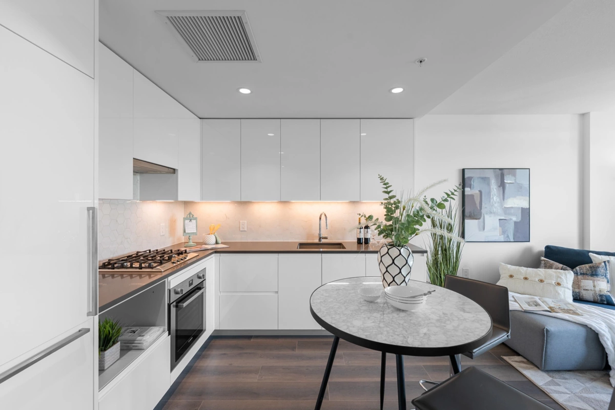 Living Room Photo of 405 8181 Chester Street, Vancouver, BC