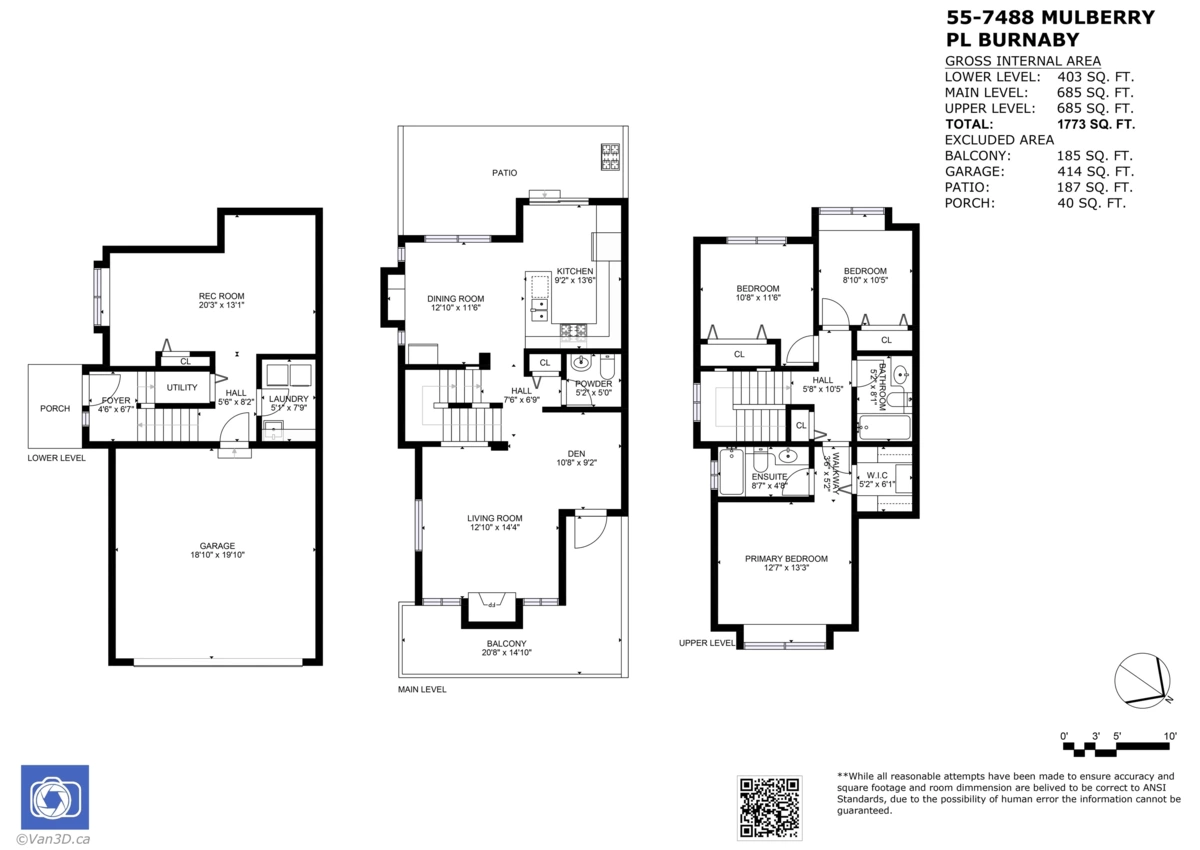Staircase Photo of 55 7488 Mulberry Place, Burnaby, BC