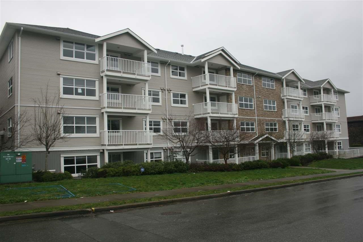 Exterior Front Photo of 304 13550 Hilton Road, Surrey, BC