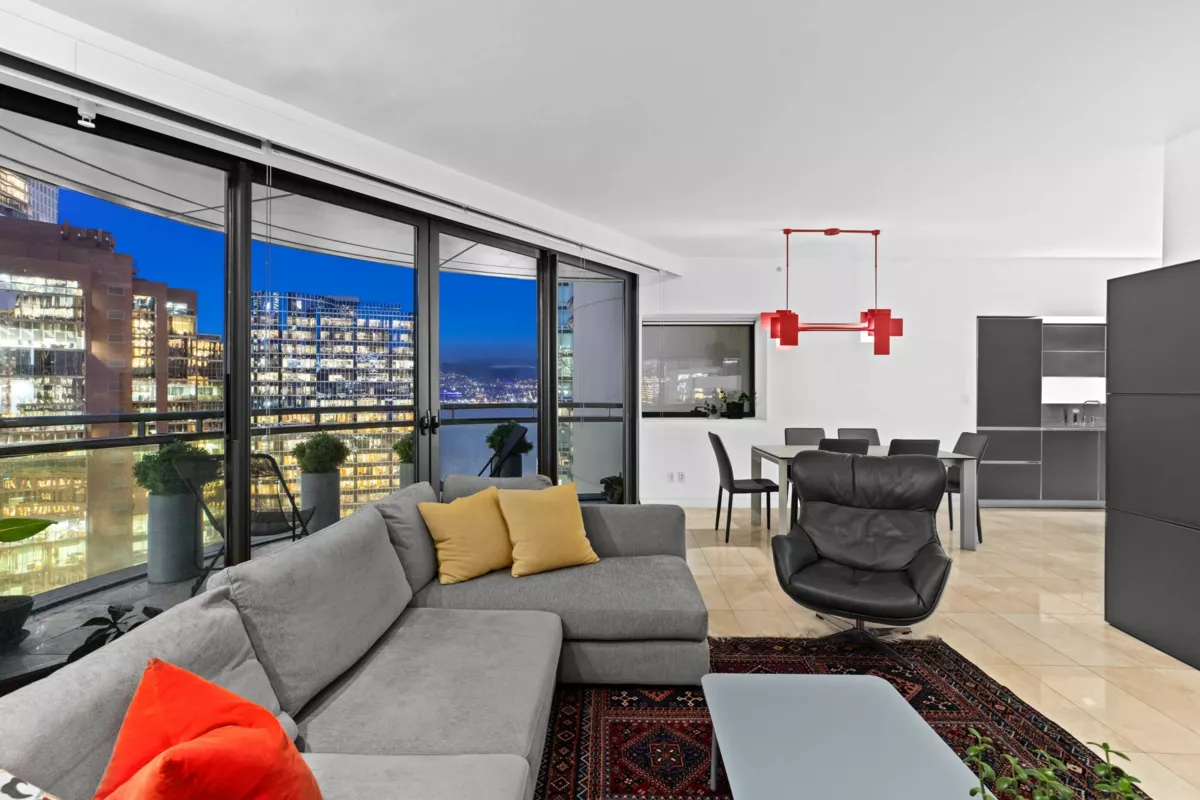Living Room Photo of 1807 838 W Hastings Street, Vancouver, BC