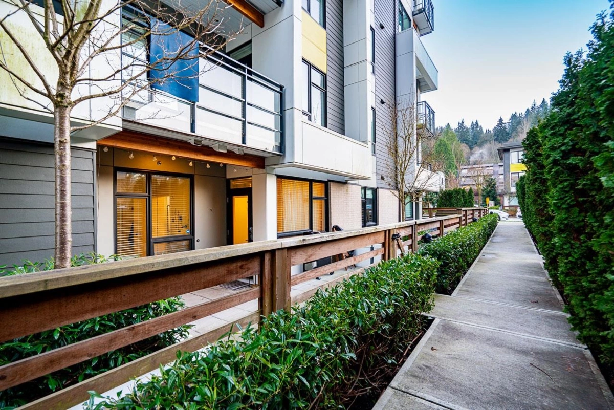 Outdoor Deck Photo of 112 3038 St. George Street Street, Port Moody, BC