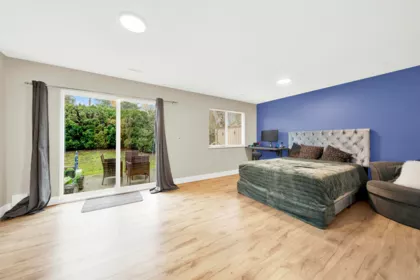 Basement Recreation Room Photo of 32 7640 Blott Street, Mission, BC