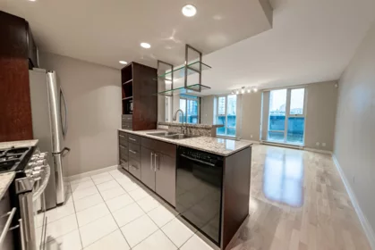 Kitchen Island Photo of 506 583 Beach Crescent, Vancouver, BC