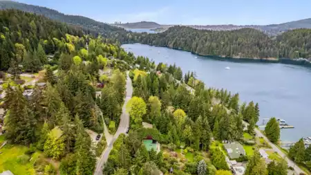 Aerial View of 3543 Bedwell Bay Road, Belcarra, BC
