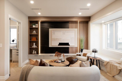 Living Room Photo of 1 6061 Sherbrooke Street, Vancouver, BC