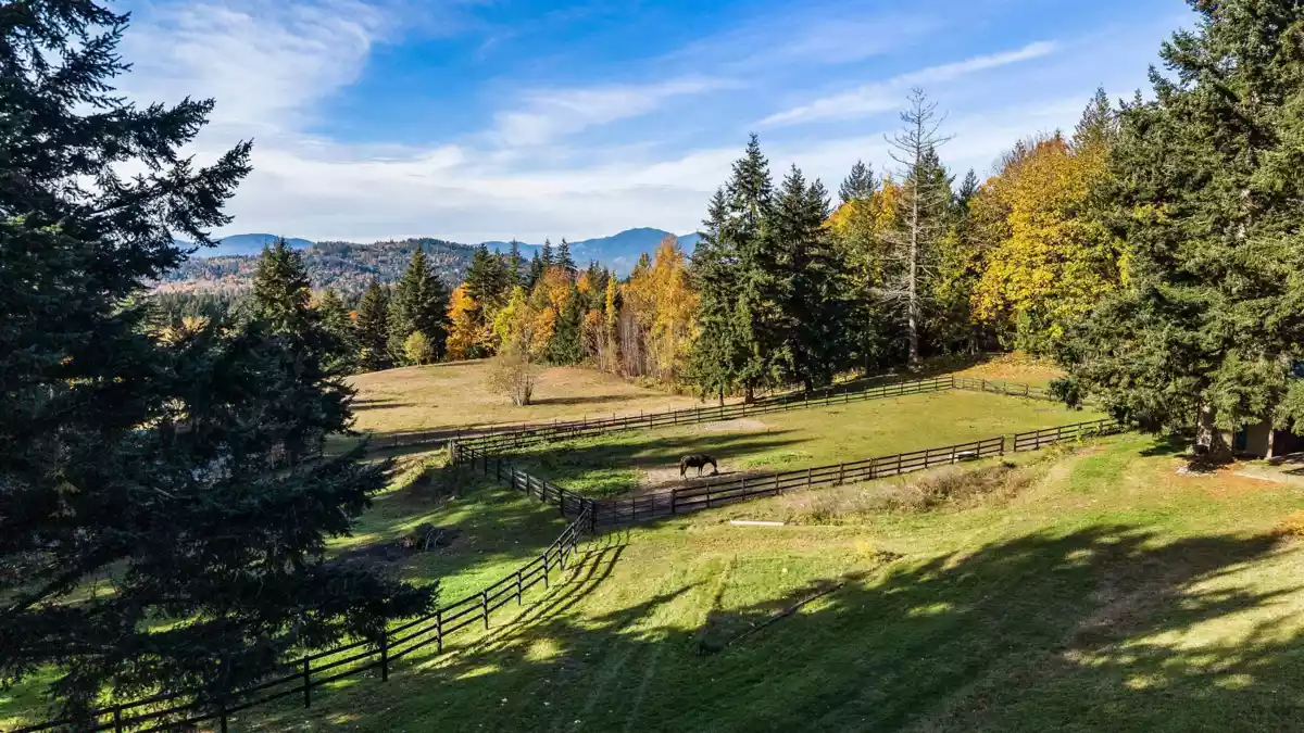 Aerial View of 4658 Bruce Road, Chilliwack, BC