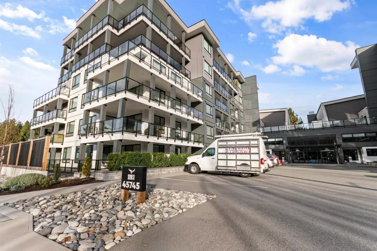 Aerial View of 604 45745 Watson Road, Chilliwack, BC
