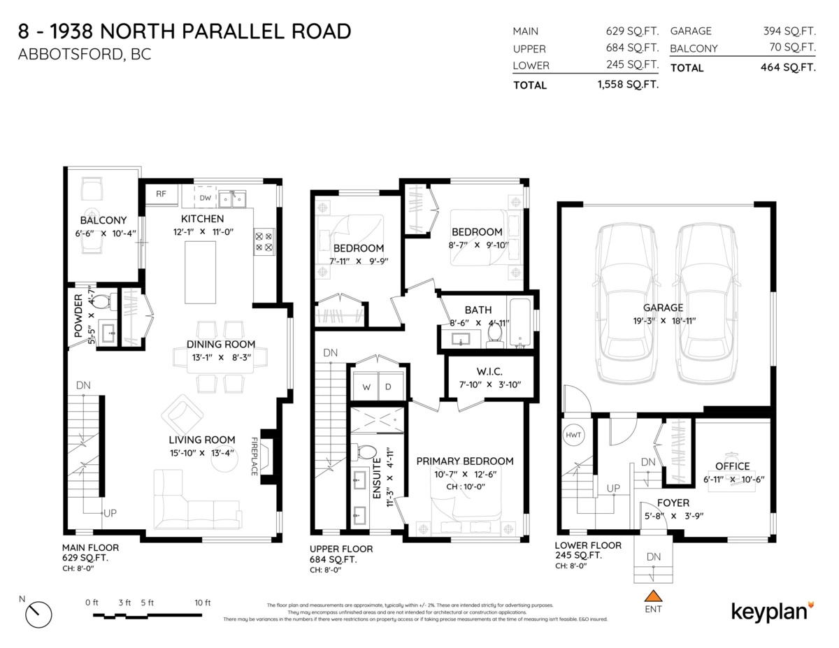 Outdoor Deck Photo of 8 1938 North Parallel Road, Abbotsford, BC