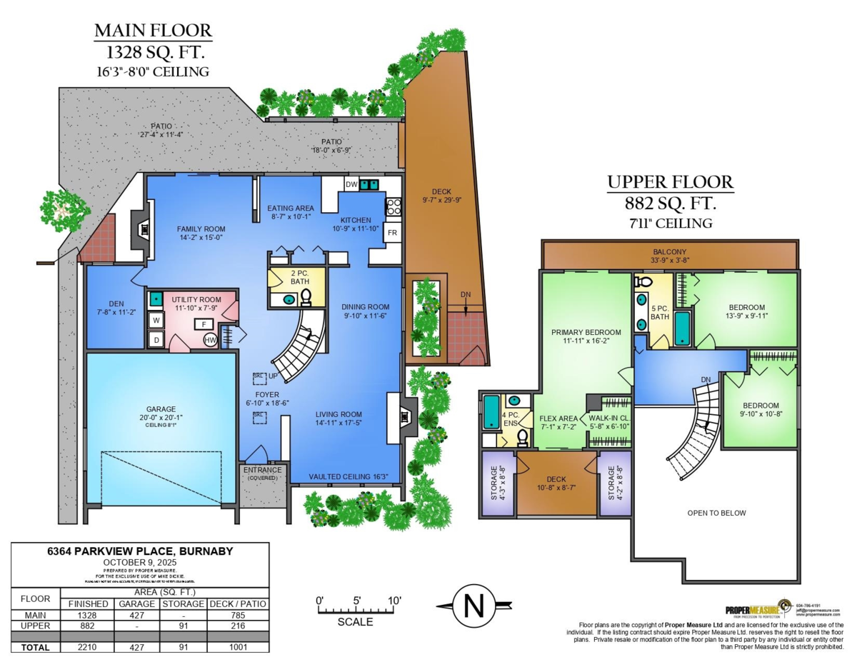 Aerial View of 6364 Parkview Place, Burnaby, BC