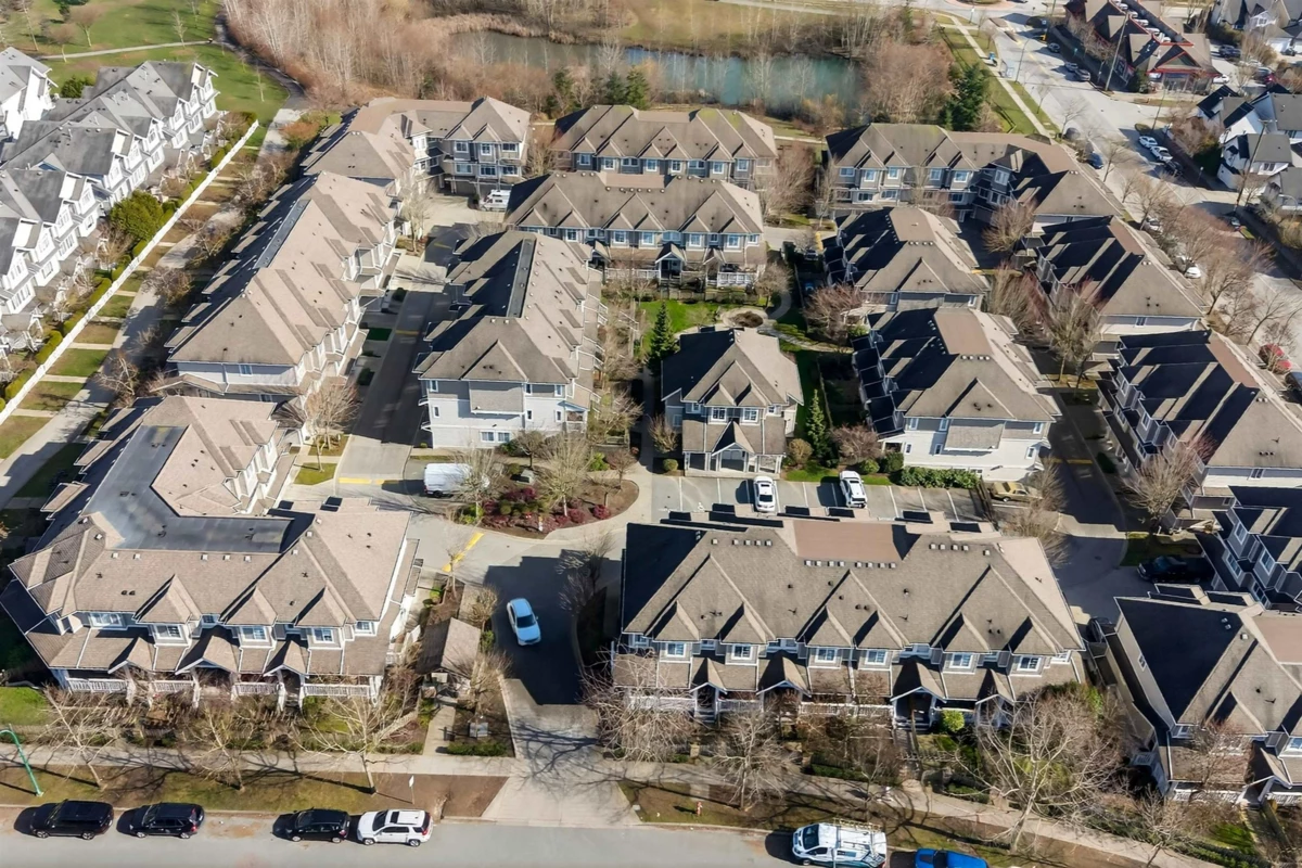 Aerial View of 52 6852 193 Street, Surrey, BC