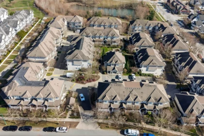 Aerial View of 52 6852 193 Street, Surrey, BC