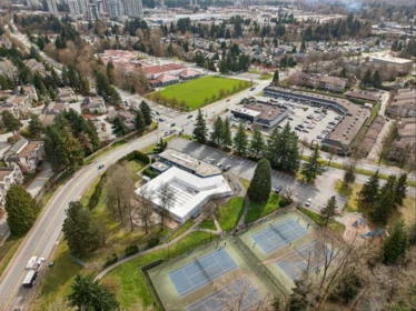 Aerial View of 2577 Trillium Place, Coquitlam, BC