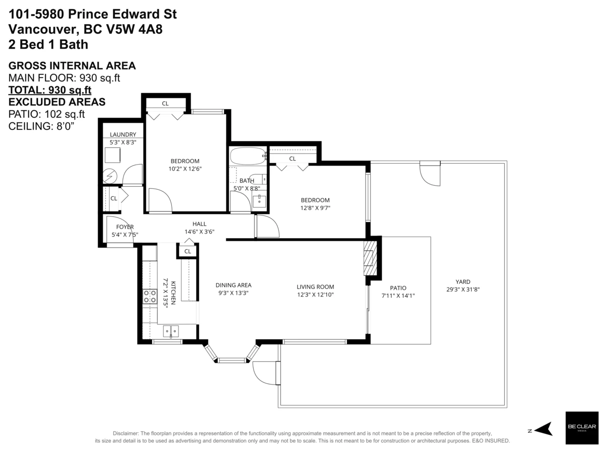 Exterior Rear Photo of 101 5980 Prince Edward Street, Vancouver, BC