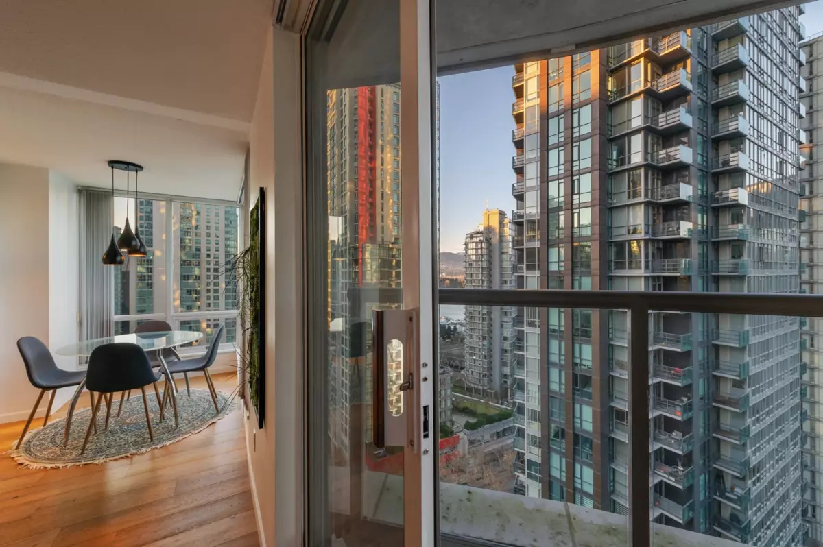 Exterior Rear Photo of 2103 1166 Melville Street, Vancouver, BC