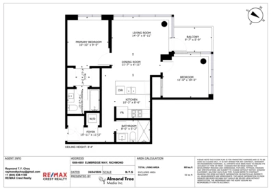 Outdoor Patio Photo of 1008 6951 Elmbridge Way, Richmond, BC