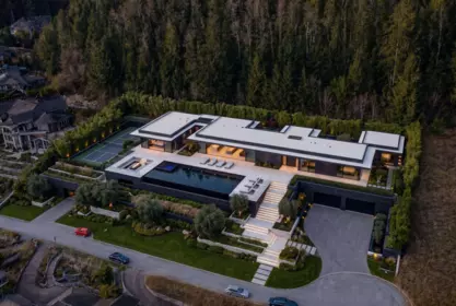 Aerial View of 2345 Kadlec Court, West Vancouver, BC