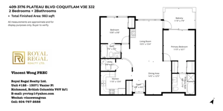 Outdoor Deck Photo of 409 3176 Plateau Boulevard, Coquitlam, BC