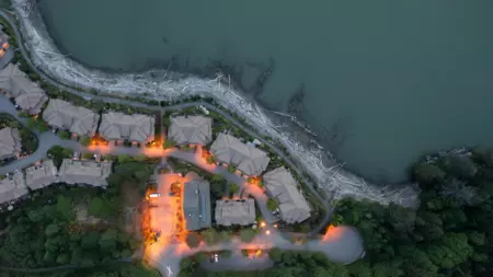 Aerial View of 6 Beach Drive, West Vancouver, BC