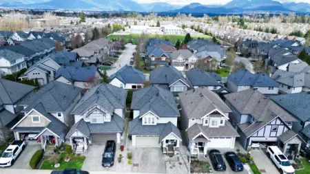 Aerial View of 21033 80a Avenue, Langley, BC