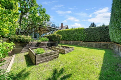Aerial View of 3961 St. Albans Avenue, North Vancouver, BC