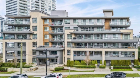 Aerial View of 206 603 Regan Avenue, Coquitlam, BC
