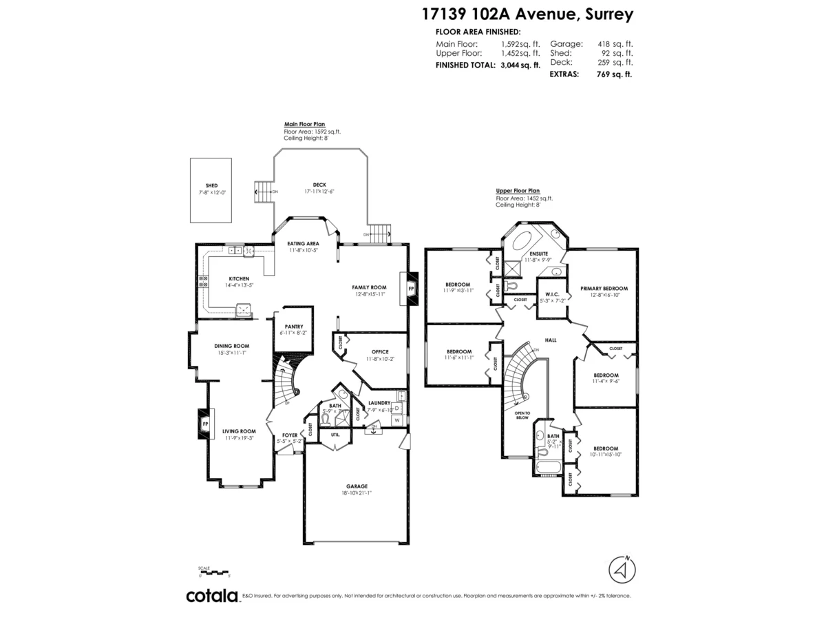 Exterior Rear Photo of 17139 102a Avenue, Surrey, BC
