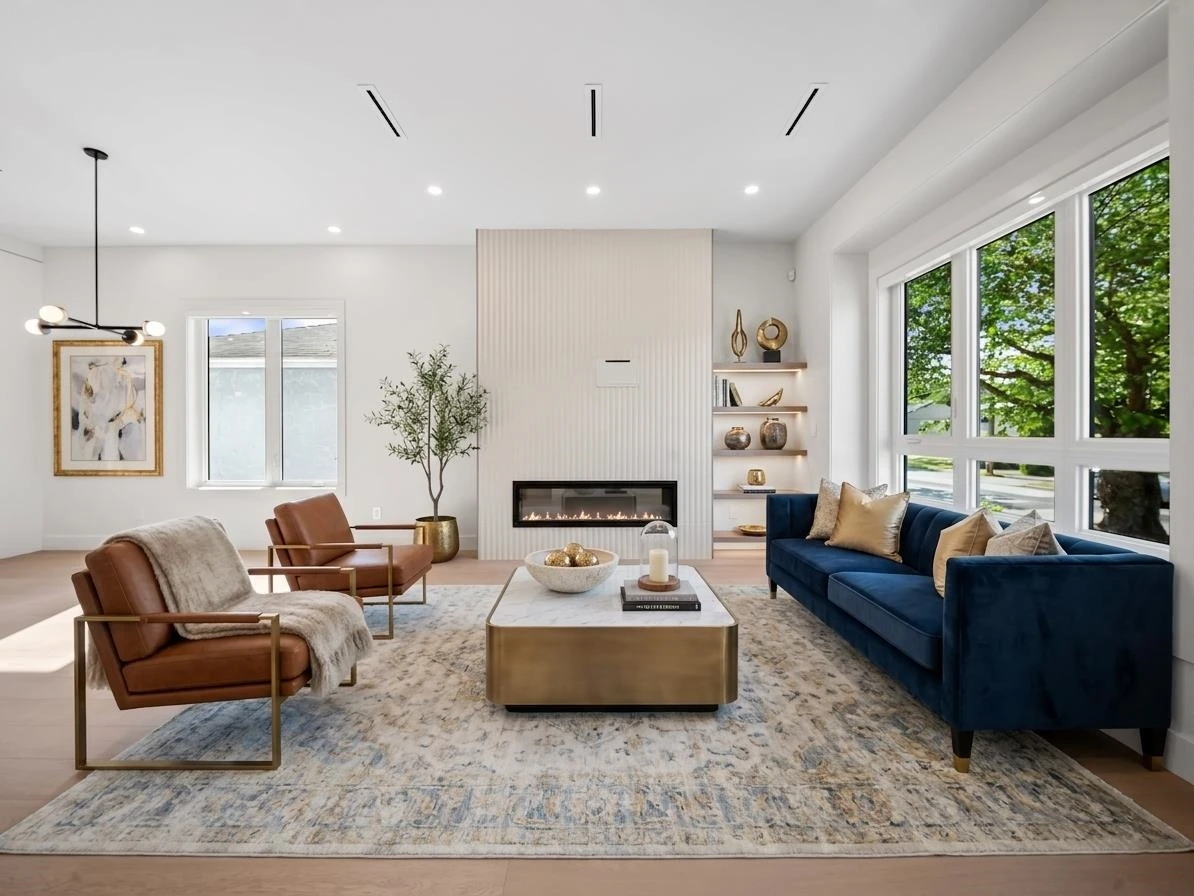 Living Room Photo of 1 3786 Peter Street, Burnaby, BC