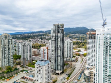 Aerial View of 2501 1188 Pinetree Way, Coquitlam, BC